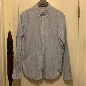 Brooks Brothers mens medium seersucker fun shirt